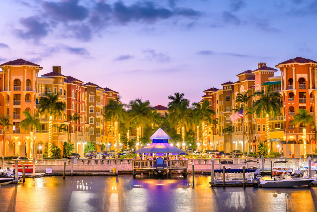 Naples, Florida, USA downtown skyline at sunset 2000pc Puzzle
