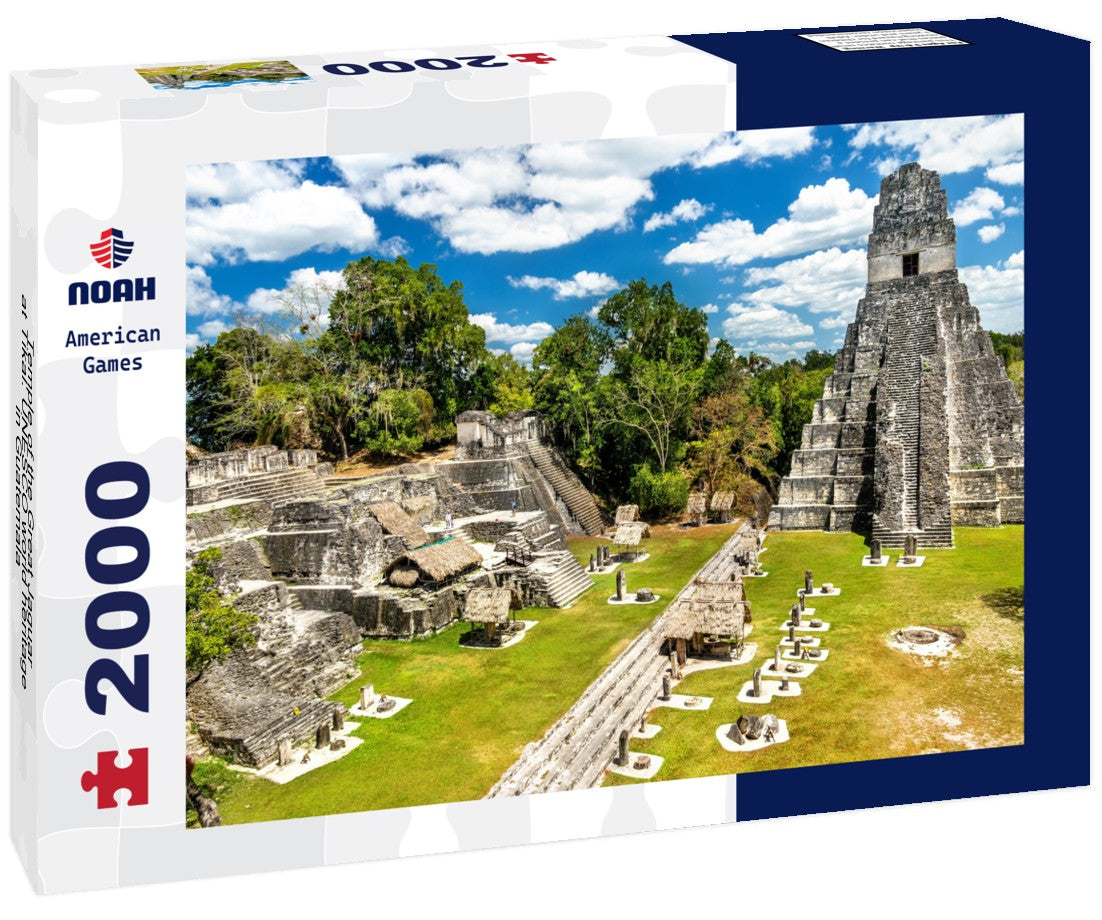 Noah Jigsaw Puzzle Temple of the Great Jaguar at Tikal. UNESCO world heritage in Guatemala 2000 pieces