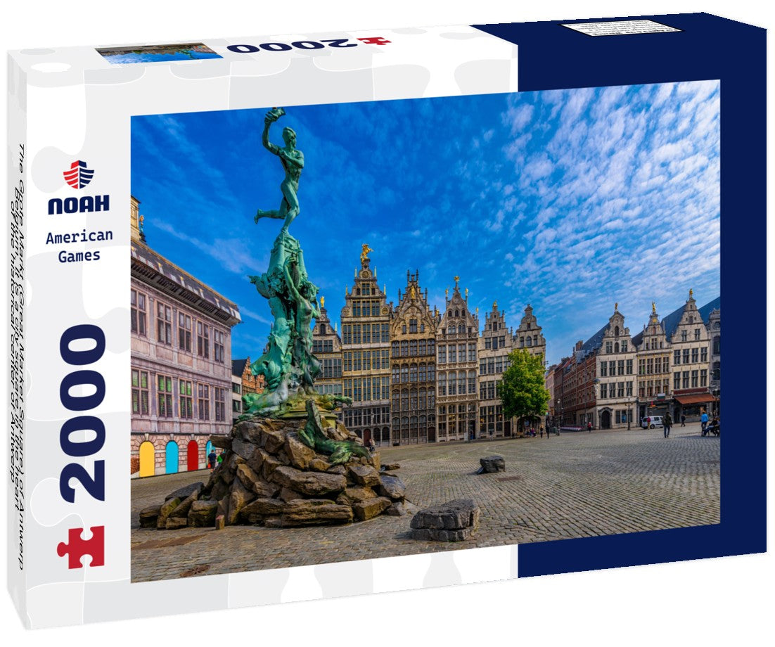 The Grote Markt (Great Market Square) of Antwerp, Belgium. It is a city square in the heart of the historical center of Antwerp 2000pc Puzzle