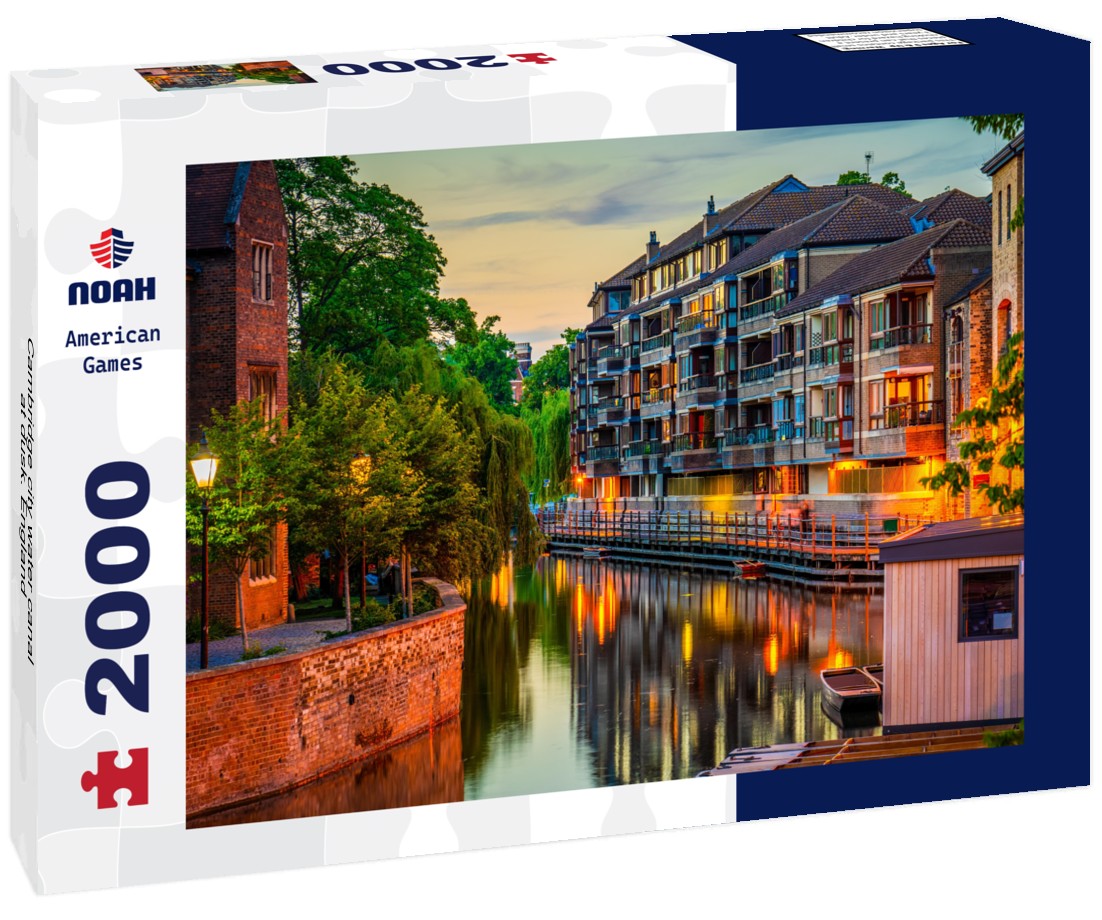 Cambridge city water canal at dusk. England 2000pc Puzzle
