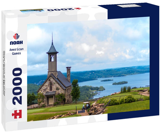 Noah Jigsaw Puzzle Stone church at top of the rock in Branson Missouri 2000 pieces