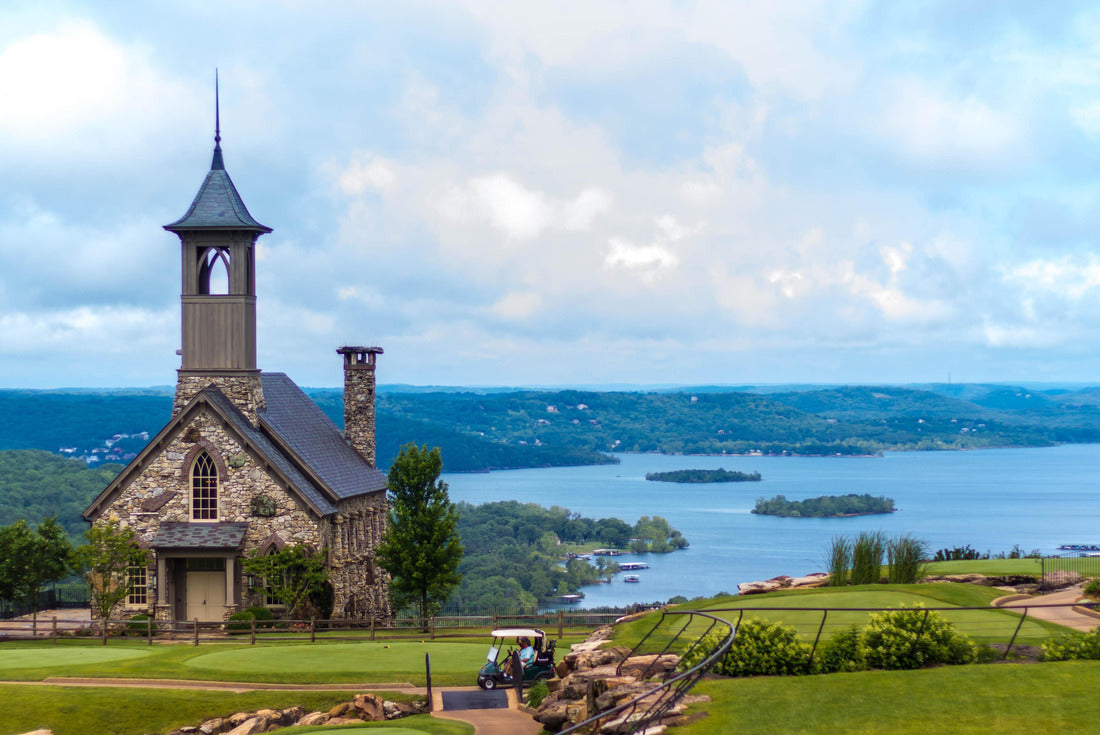 Stone church at top of the rock in Branson Missouri 2000pc Puzzle