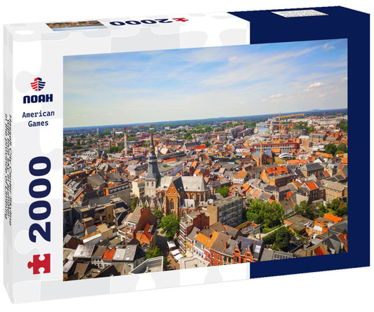 Noah Jigsaw Puzzle Hasselt City Center Skyline with blue sky in summer, in the province of Limburg, Belgium 2000 pieces
