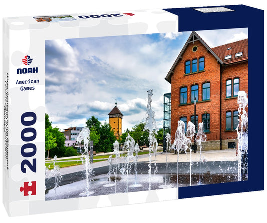 Noah Jigsaw Puzzle Water fountains in the Bürgerpark ( public park) of Reutlingen, Germany 2000 pieces