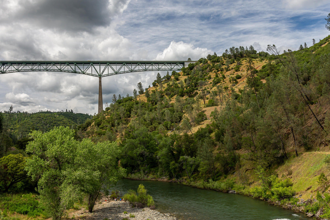 Foresthill Bridge at Auburn State Recreation Area in California is the fourth-tallest bridge in the United States. It crosses the American River in the foothills of the Sierra Nevadas 2000pc Puzzle