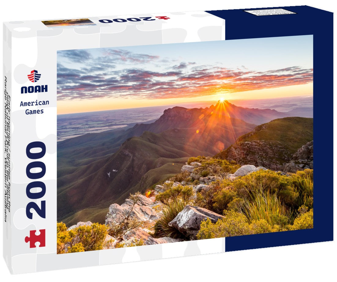 Early morning / sunrise from the peak of Bluff Knoll in the Stirling Range National Park, Western Australia, Australia 2000pc Puzzle