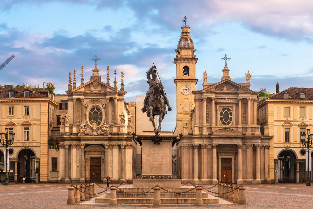 Piazza Carlo Alberto, Turin, Italy at sunset with clouds 2000pc Puzzle