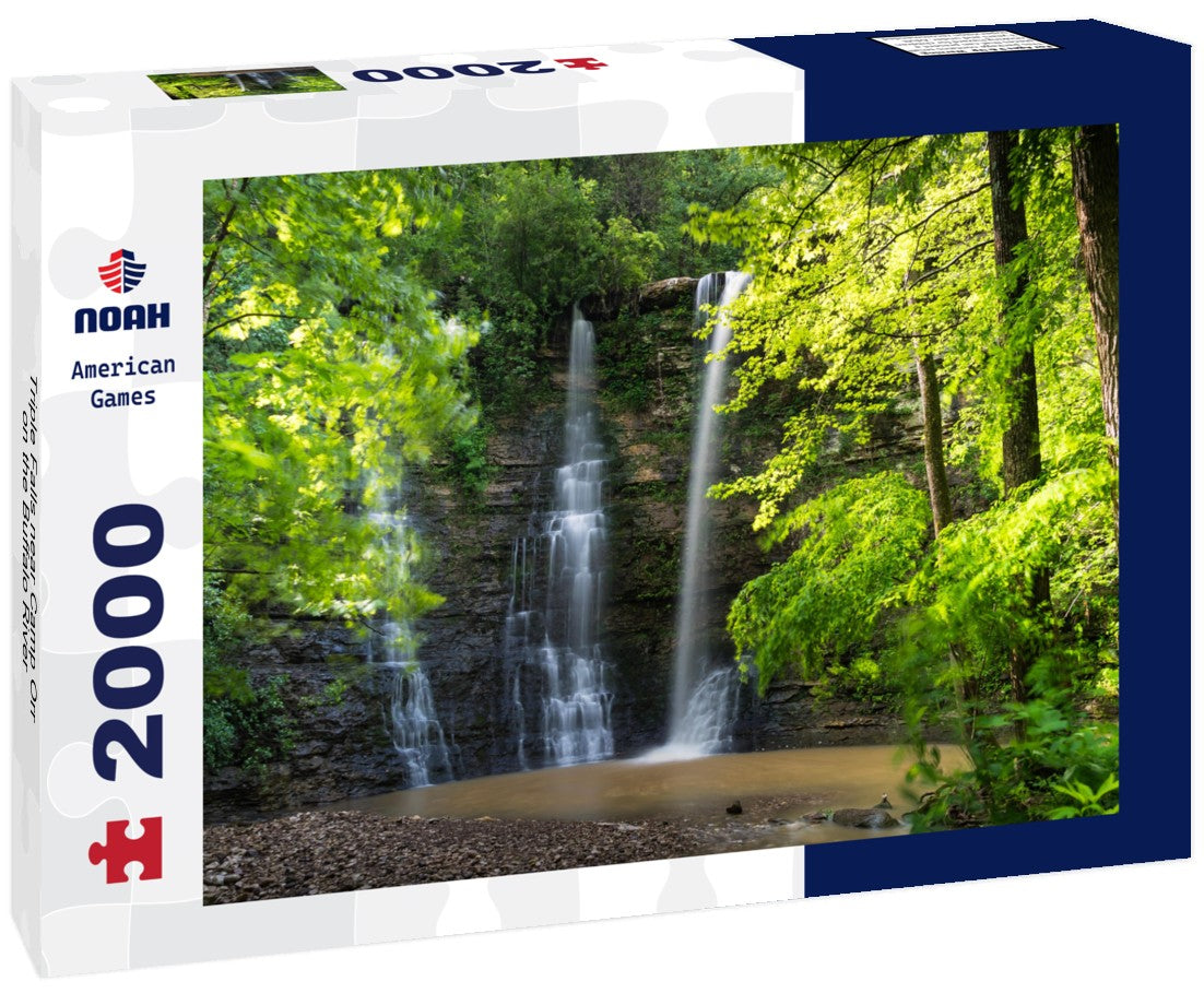 Triple Falls near Camp Orr on the Buffalo River 2000pc Puzzle