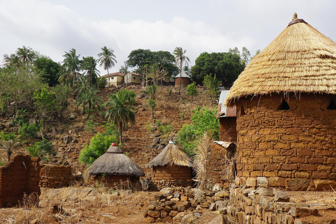 Noah Jigsaw Puzzle Rural village with traditional huts in central Togo in western Africa 2000 pieces