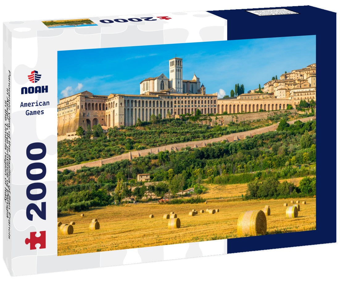 the Basilica of San Francis in Assisi, in the province of Perugia, in the Umbria region of Italy 2000pc Puzzle
