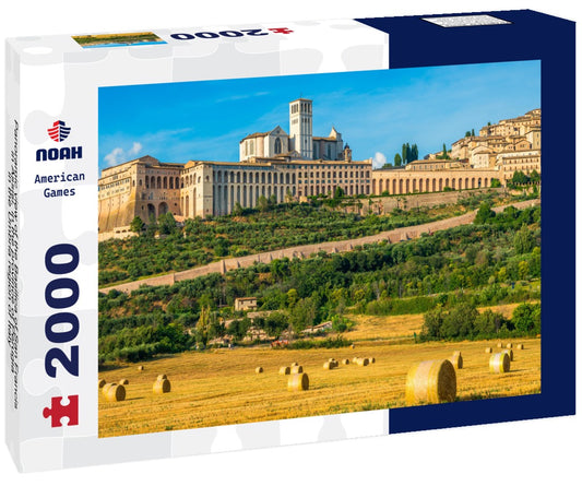 Noah Jigsaw Puzzle Panoramic view of the Basilica of San Francis in Assisi, in the province of Perugia, in the Umbria region of Italy 2000 pieces