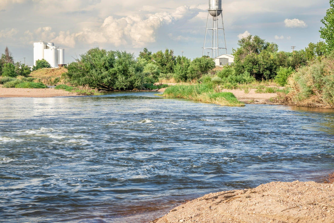 South Platte River at Brighton in northern Colorado, summer landscape 2000pc Puzzle