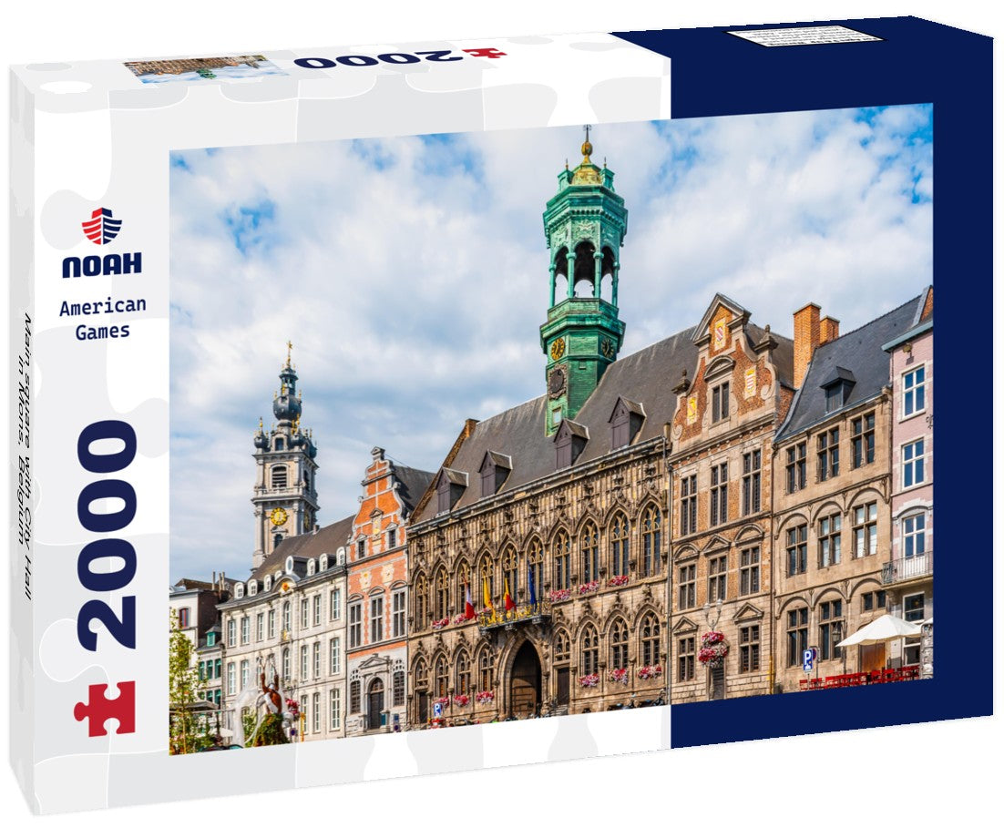 Main square with City Hall in Mons, Belgium 2000pc Puzzle
