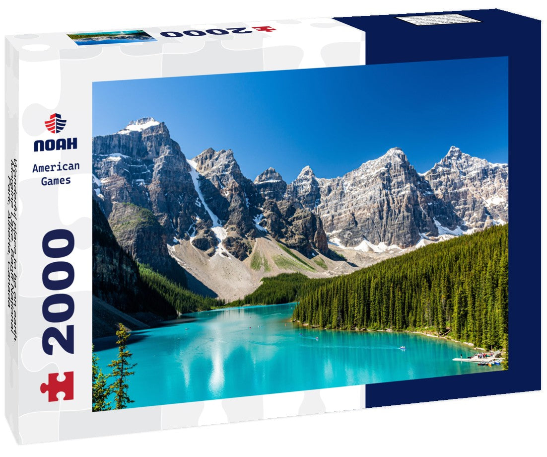 Wonderful place to be on earth. Moraine Lake, Banff National Park, Alberta, Canada 2000pc Puzzle