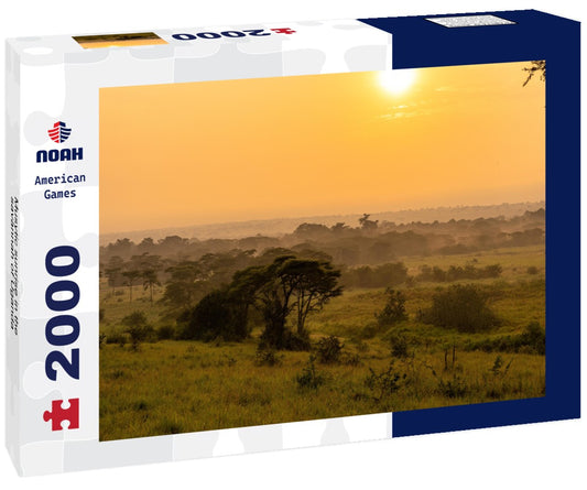 Noah Jigsaw Puzzle Musytic sunrise in the savannah of Uganda 2000 pieces