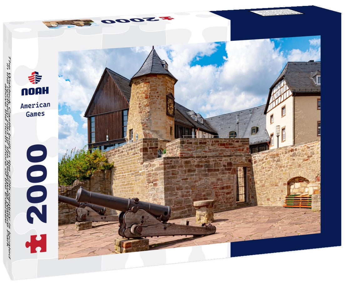 The Waldeck Castle built in the 12th century is located in the northern part of the Kellerwald Nature Park, above the north shore of the Edersee 2000pc Puzzle