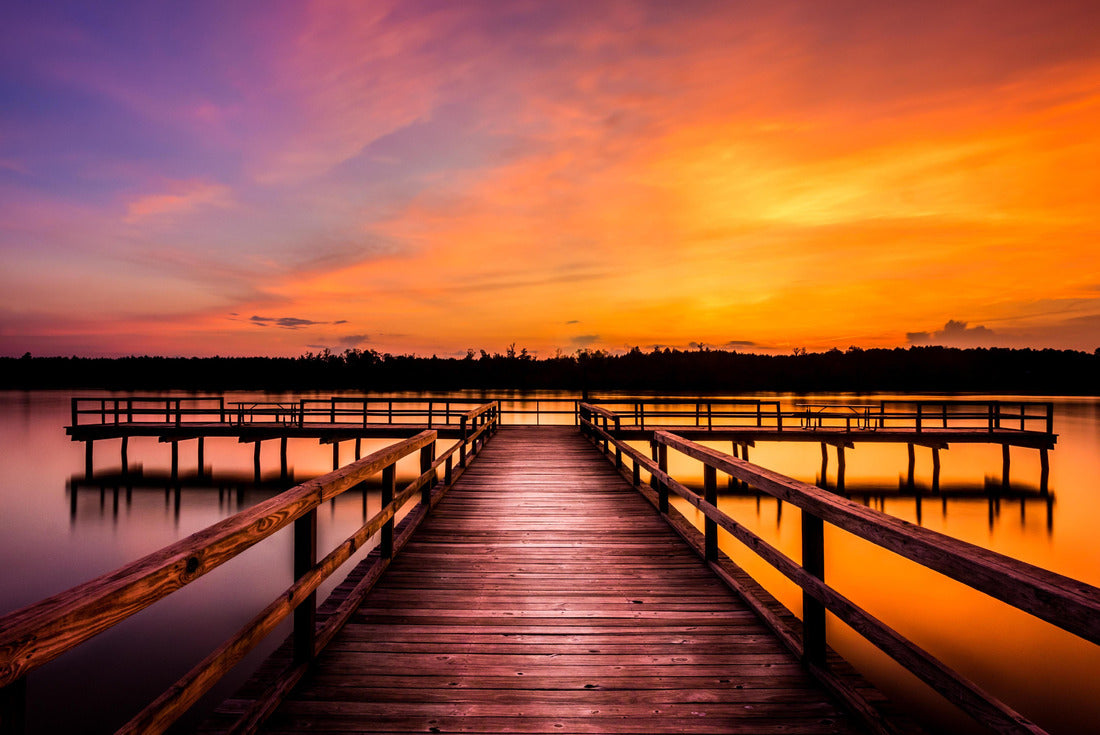 Evening at Elvis Presley Lake. Elvis Presley Lake is a 100-acre lake in Lee County, outside of Tupelo, Mississippi 2000pc Puzzle