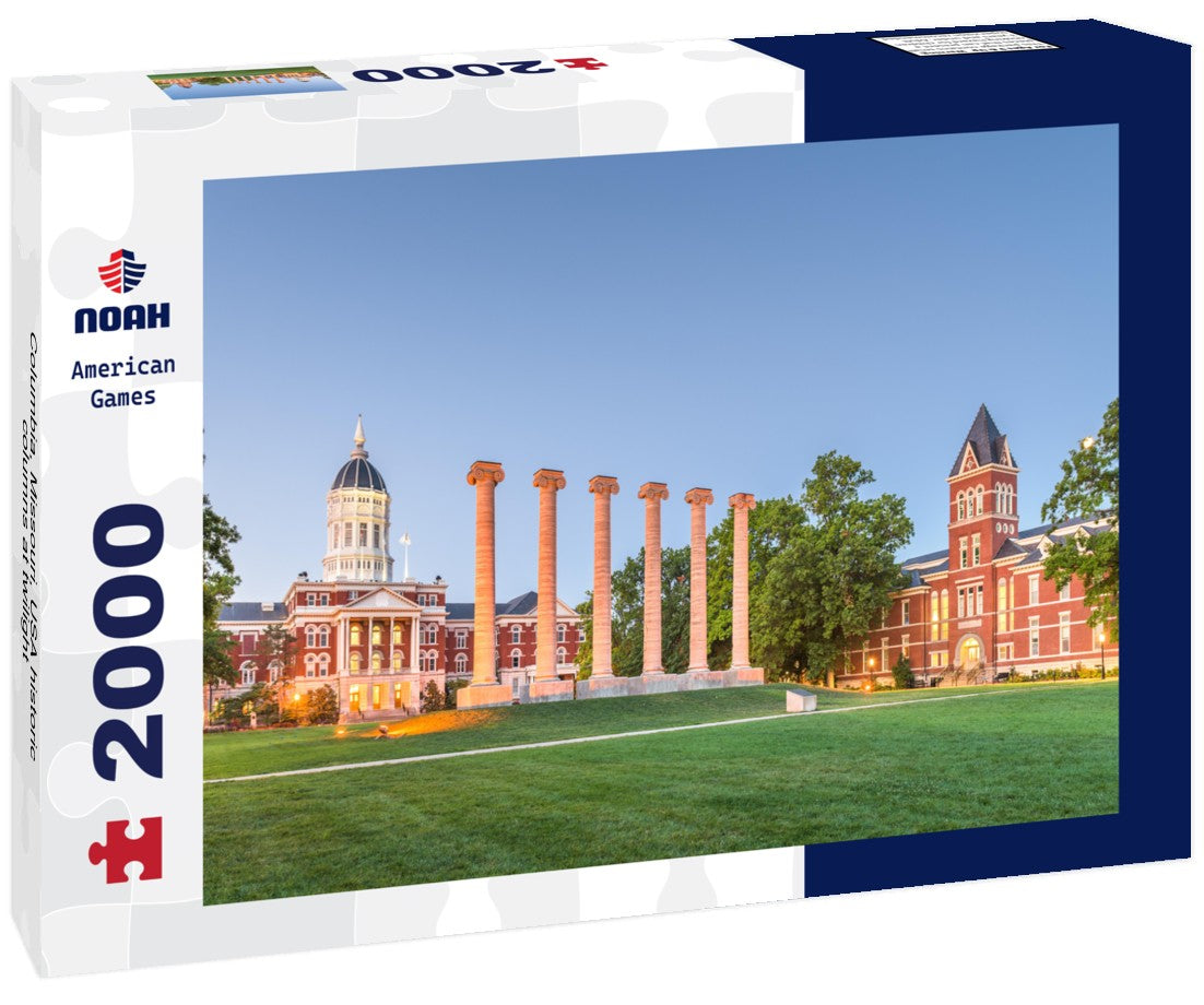 Columbia, Missouri, USA historic columns at twilight 2000pc Puzzle