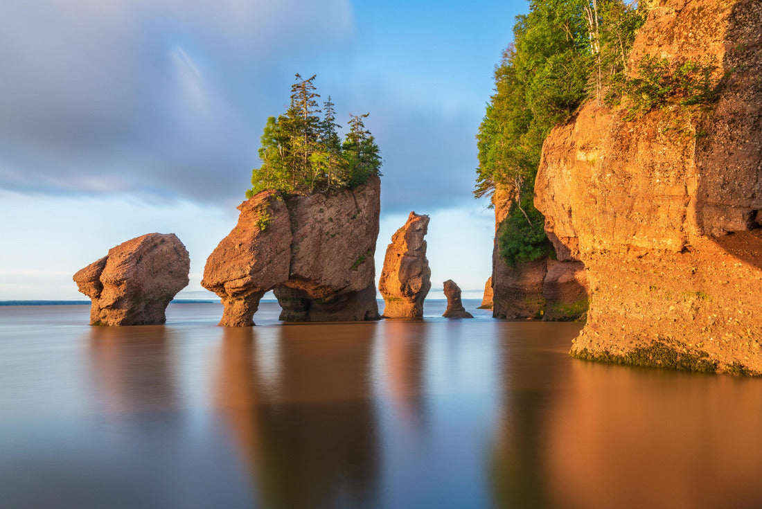 Hopewill Rock at sunrise during high tide, New Brunswick, Canada 2000pc Puzzle