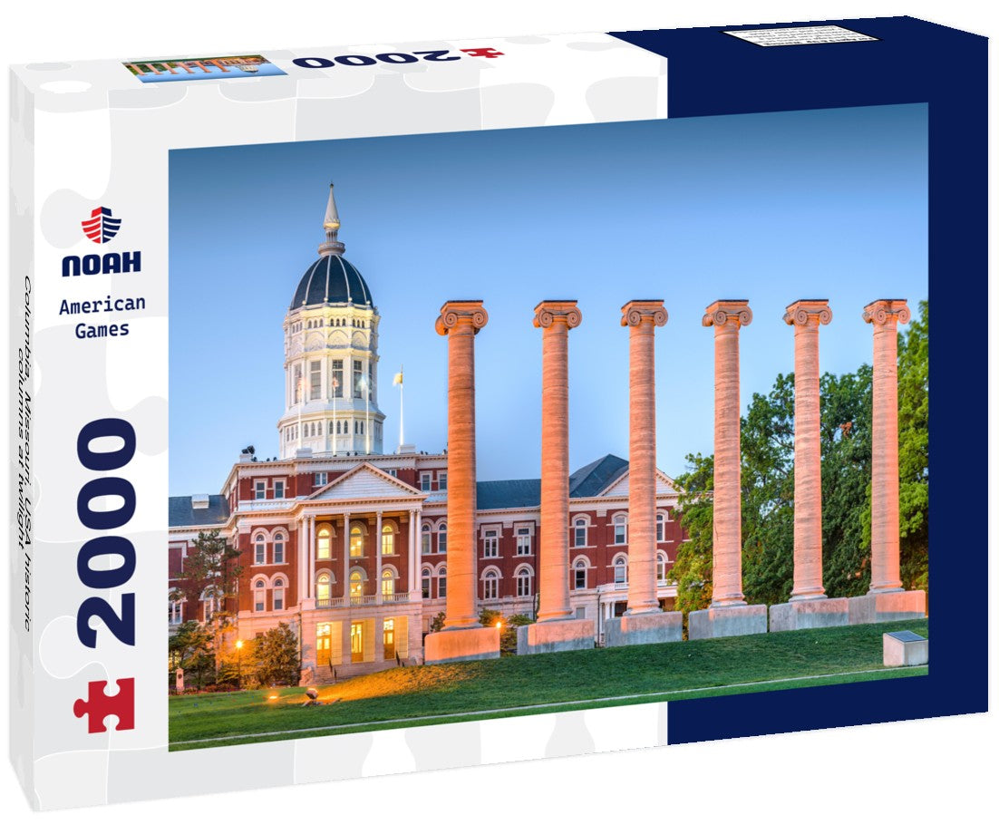 Columbia, Missouri, USA historic columns at twilight 2000pc Puzzle