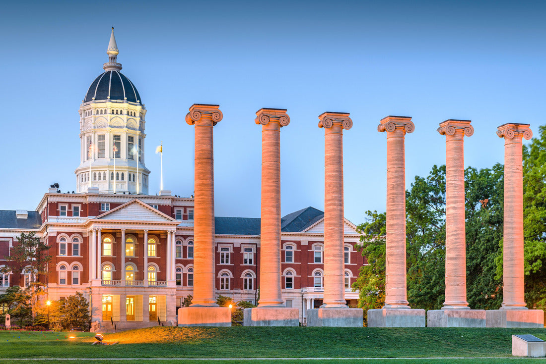Columbia, Missouri, USA historic columns at twilight 2000pc Puzzle