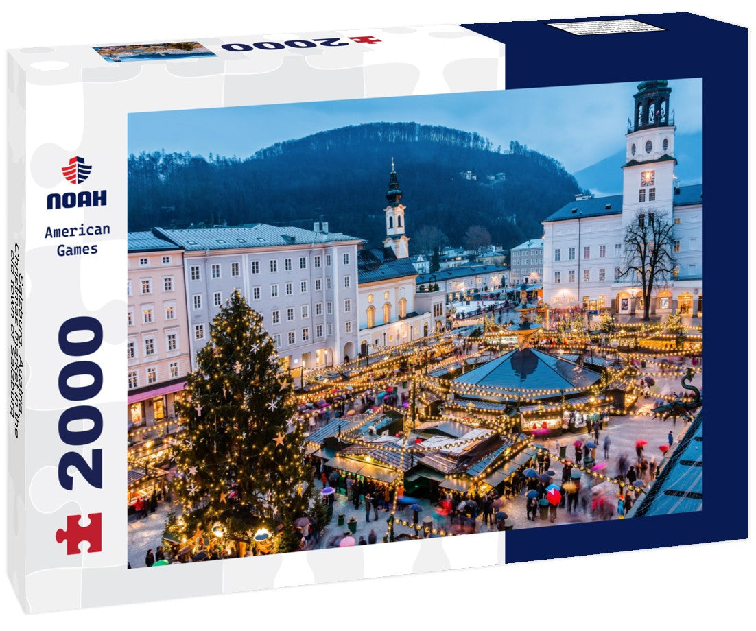 Salzburg, Austria. Christmas market in the old town of Salzburg 2000pc Puzzle
