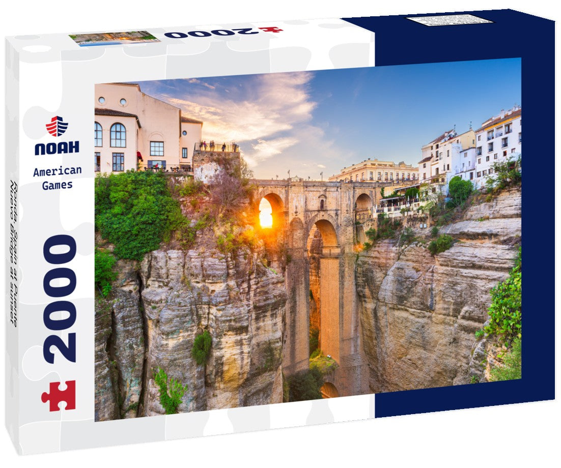 Ronda, Spain at Puente Nuevo Bridge at sunset 2000pc Puzzle