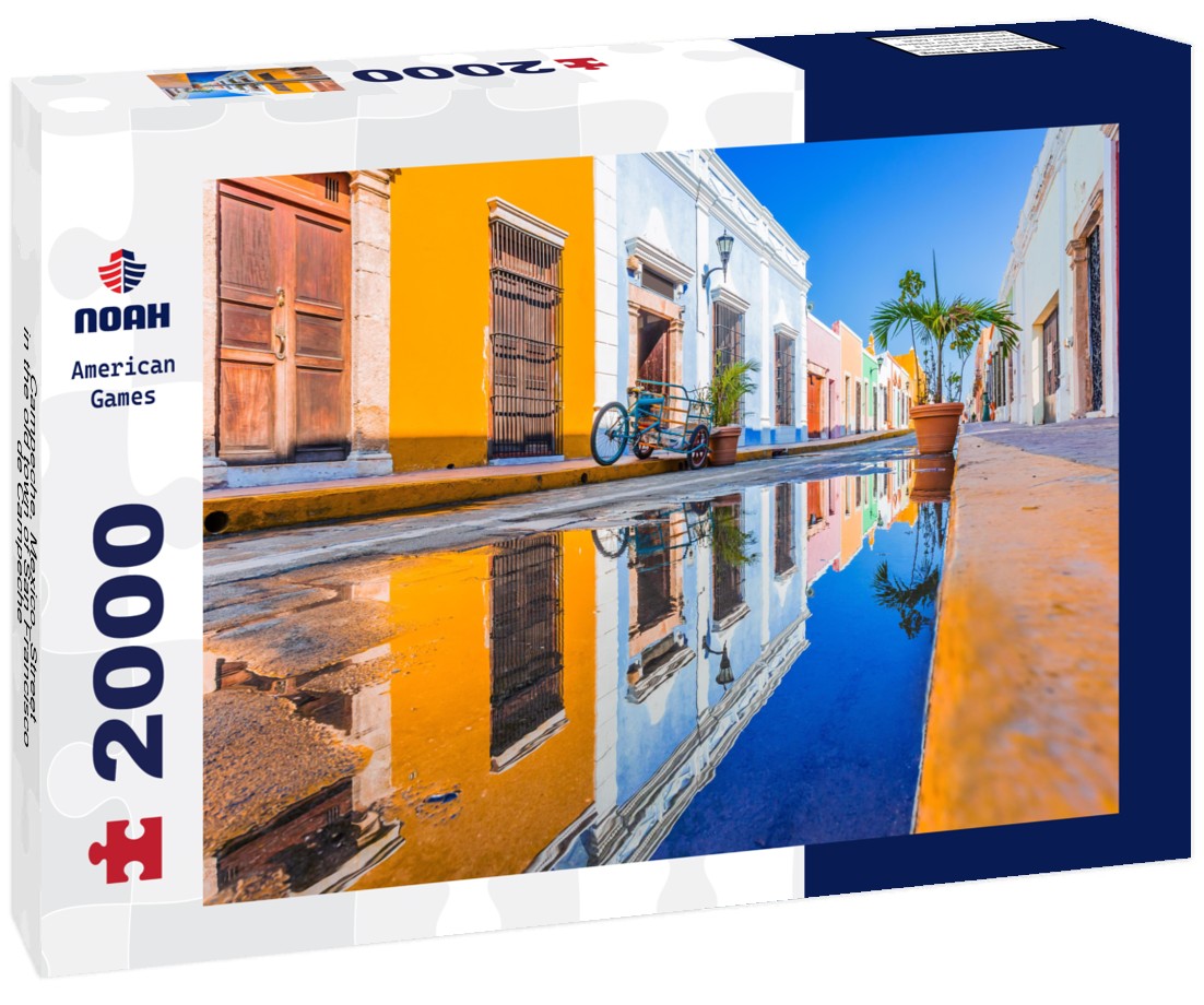 Campeche, Mexico. Street in the old town of San Francisco de Campeche 2000pc Puzzle