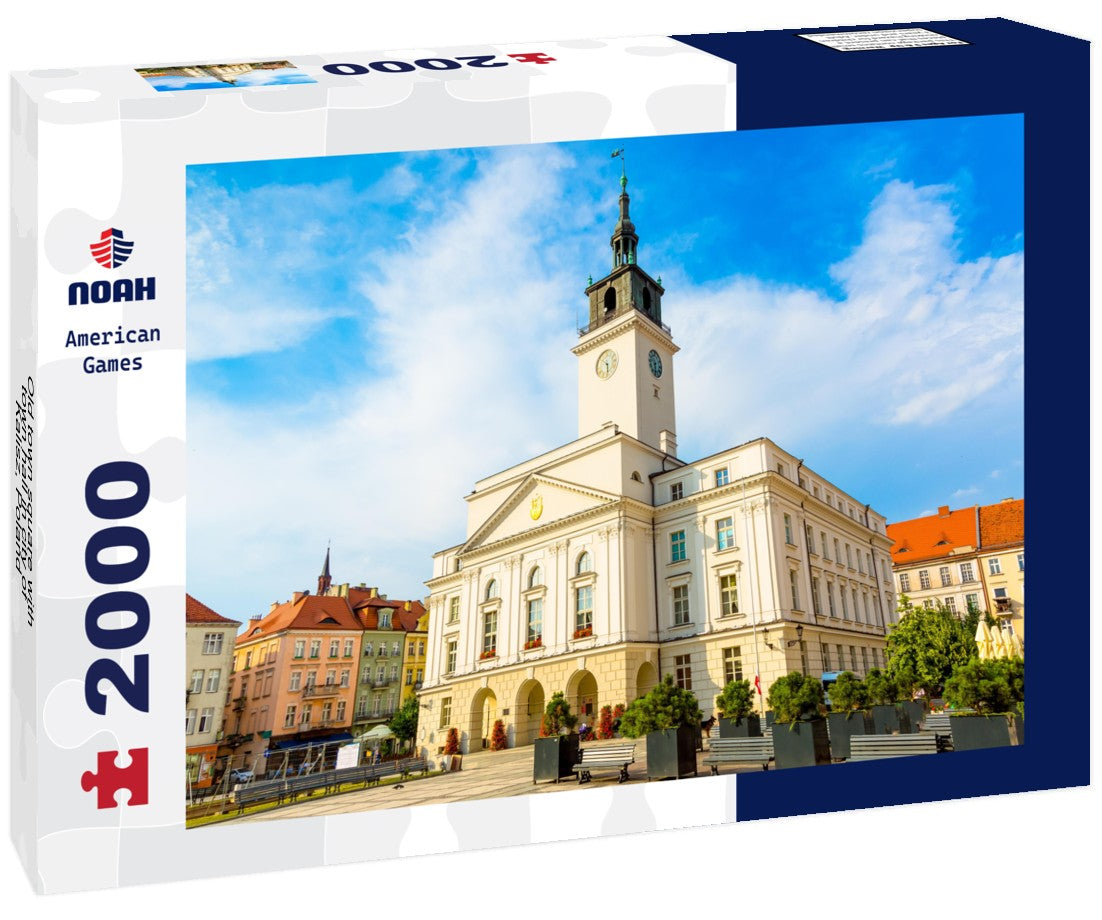 Old town square with town hall in city of Kalisz, Poland 2000pc Puzzle