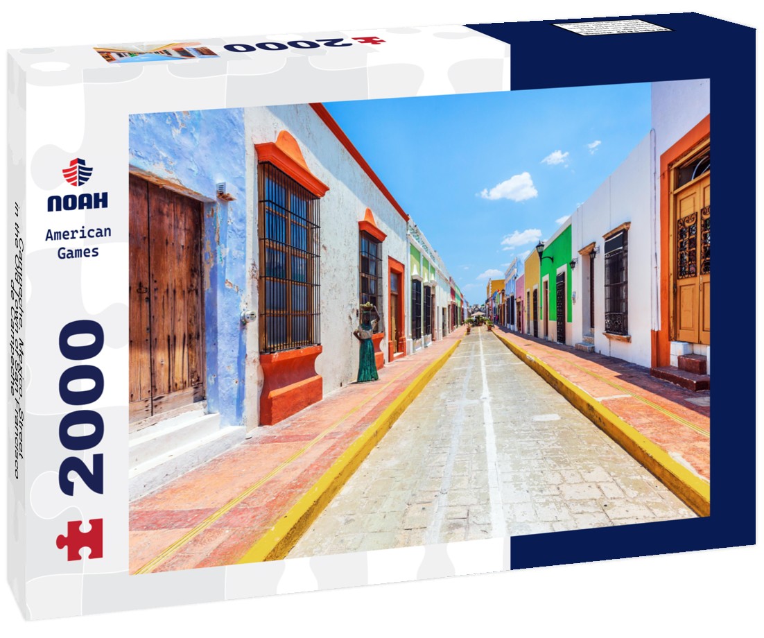 Campeche, Mexico. Street in the Old Town of San Francisco de Campeche 2000pc Puzzle