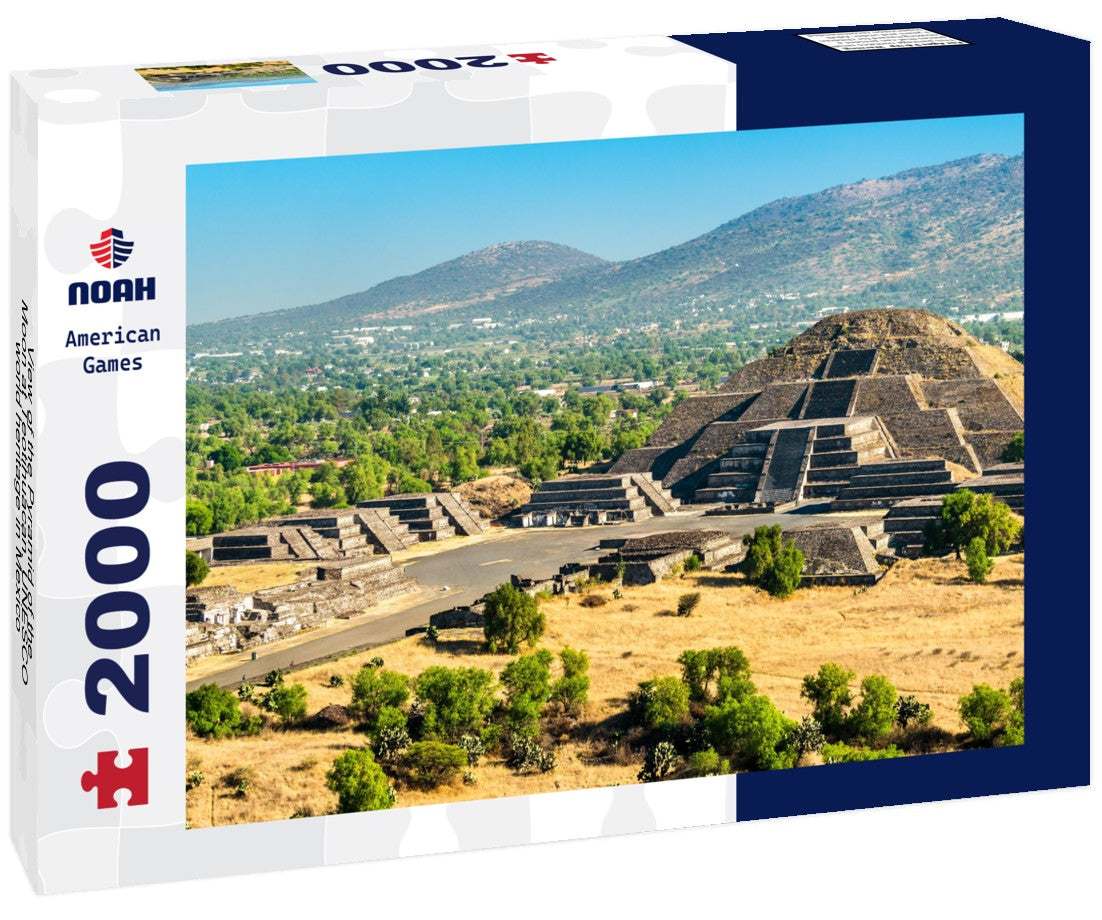 Noah Jigsaw Puzzle View of the Pyramid of the Moon at Teotihuacan. UNESCO world heritage in Mexico 2000 pieces