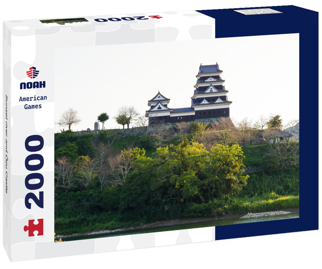 Sunset river and Ozu Castle 2000pc Puzzle