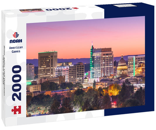 Noah Jigsaw Puzzle Boise, Idaho, USA Downtown cityscape at dusk 2000 pieces