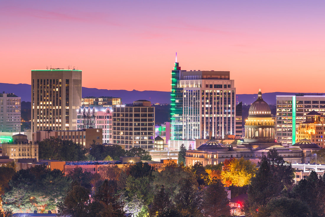 Noah Jigsaw Puzzle Boise, Idaho, USA Downtown cityscape at dusk 2000 pieces
