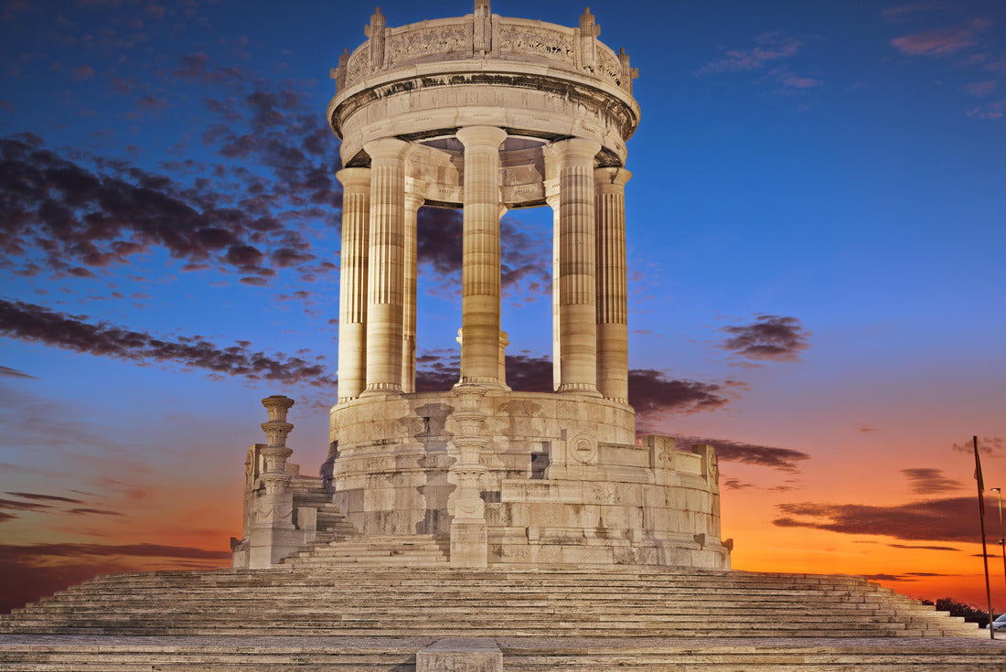 Ancona, Marche, Italy: Dawn view of the war-circular temple of 1930 in Istrian stones 2000pc Puzzle