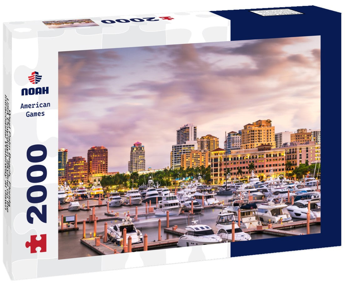 Noah Jigsaw Puzzle West Palm Beach, Florida, USA Downtown Skyline on the Intracoastal Waterway at dawn 2000 pieces