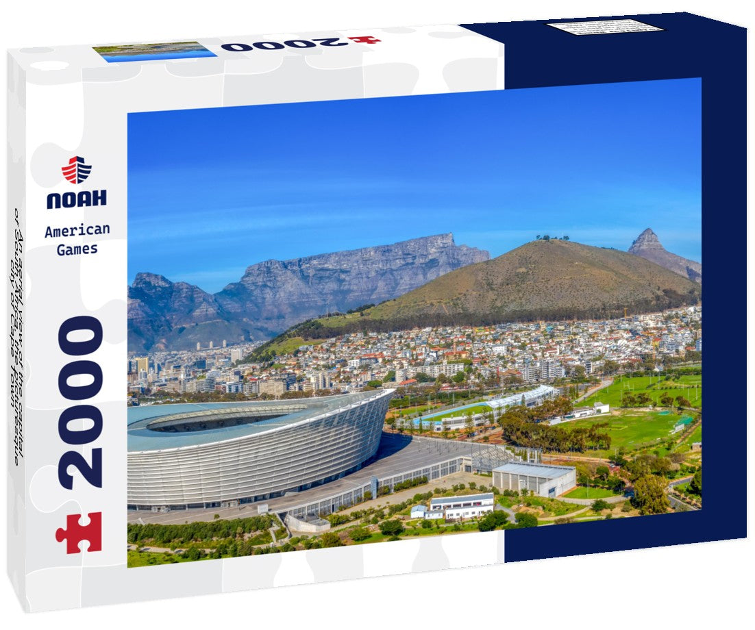 An aerial view of the capital of South Africa, the picturesque city of Cape Town 2000pc Puzzle