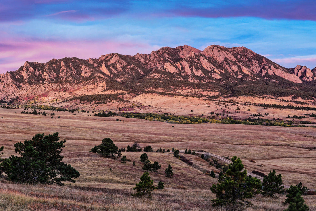 Twilight  Flatirons Mountain Range in Boulder - Front Range Colorado 2000pc Puzzle