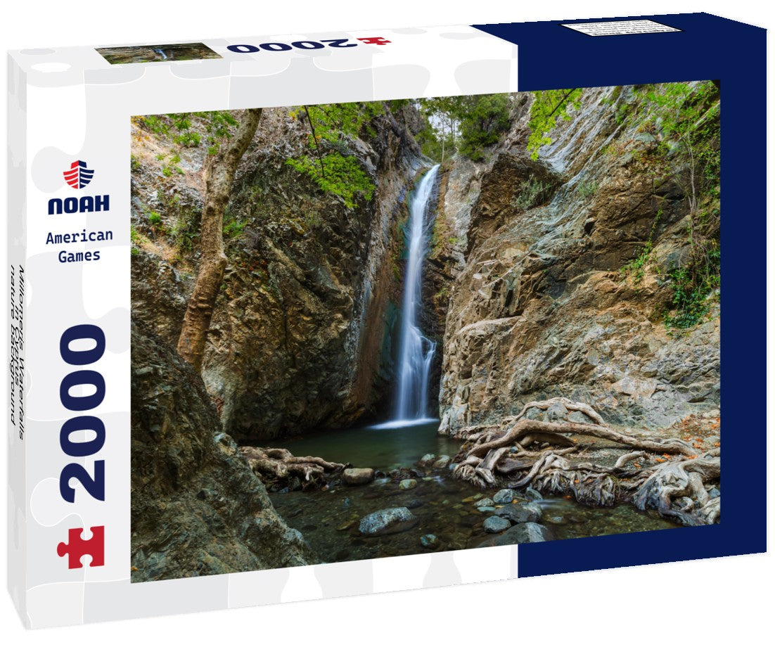 Noah Jigsaw Puzzle Millomeris Waterfalls in Cyprus - nature background 2000 pieces