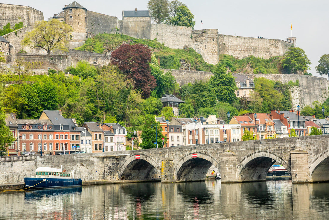 Mause river with Jambes bridge and Citadel of Namur fortress on the hill, Namur, Wallonia, Belgium 2000pc Puzzle