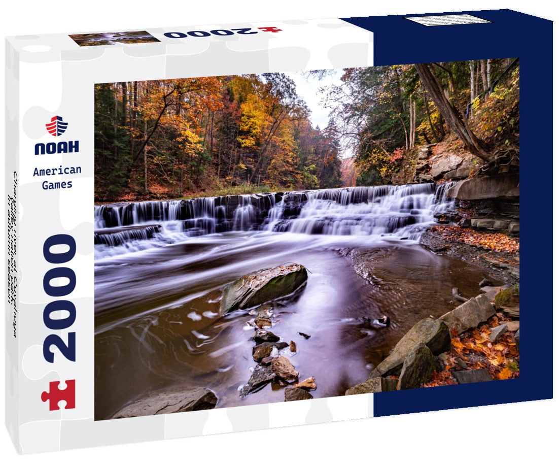 Noah Jigsaw Puzzle Charging river at Cuyahoga valley nation park. In autumn season 2000 pieces