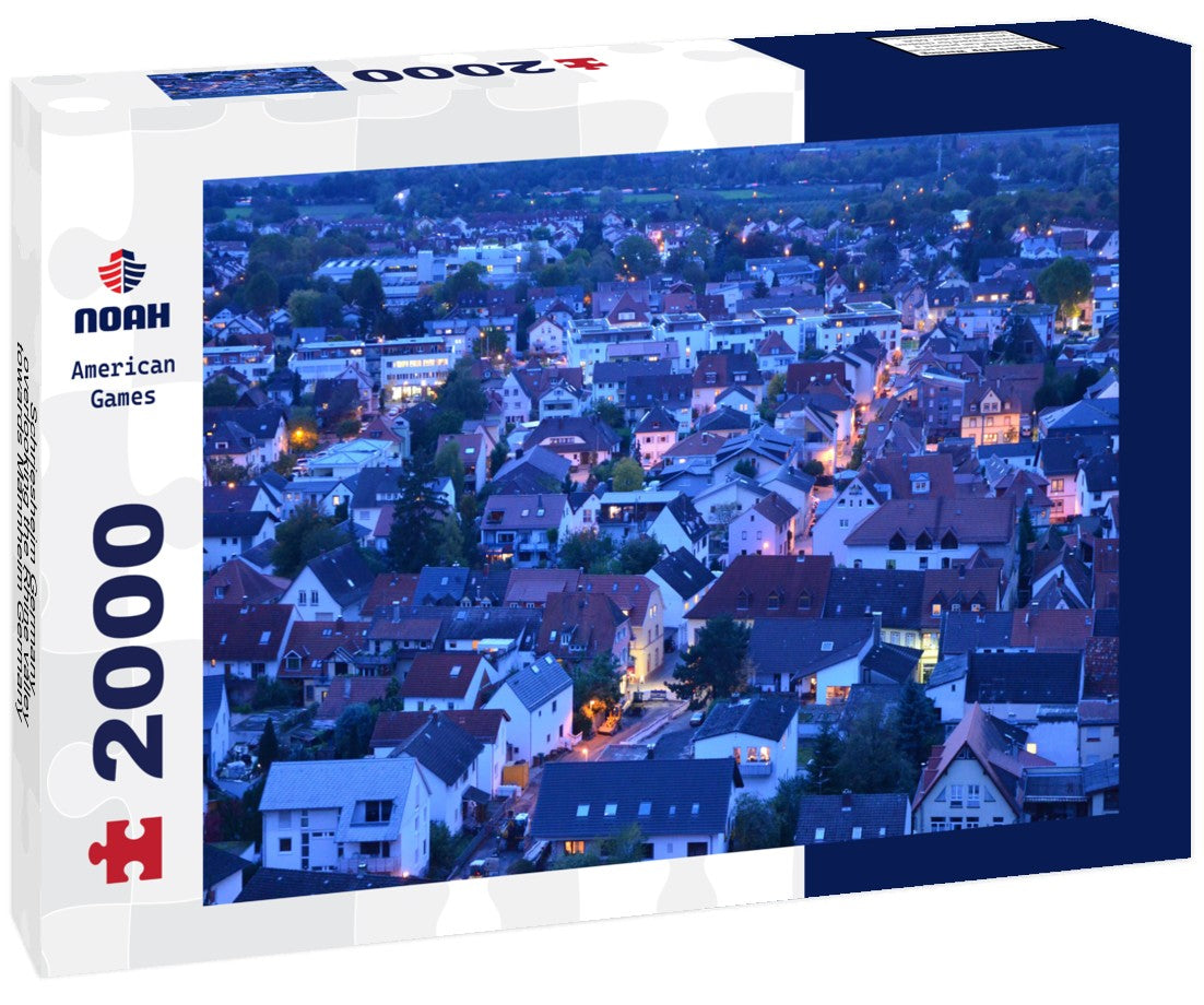 Schriesheim Germany - overlooking the Rhine valley towards Mannheim Germany 2000pc Puzzle