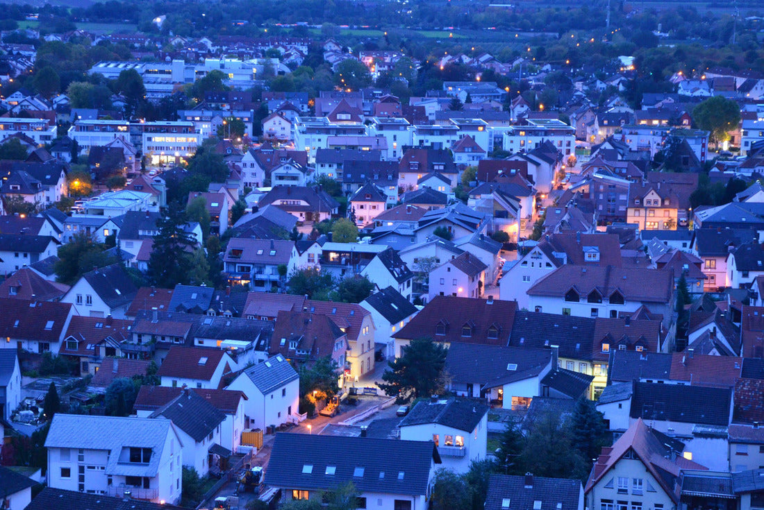 Schriesheim Germany - overlooking the Rhine valley towards Mannheim Germany 2000pc Puzzle