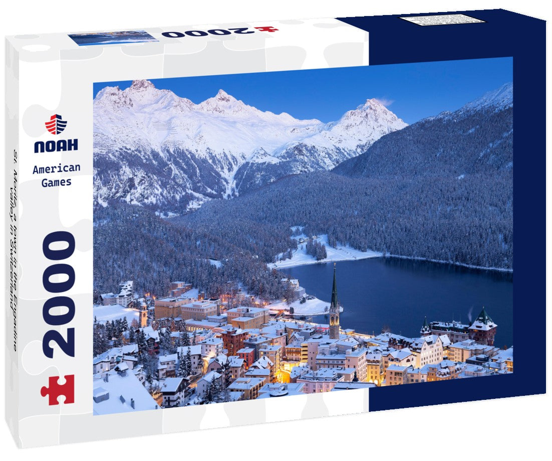 St. Moritz, a town in the Engadine valley in Switzerland 2000pc Puzzle