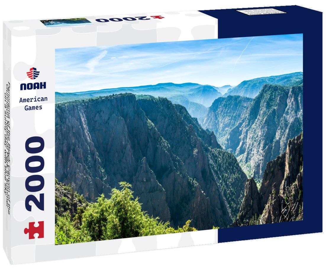 Noah Jigsaw Puzzle Panorama of the Black Canyon of the Gunnison National Park in summer on a sunny day with blue sky 2000 pieces