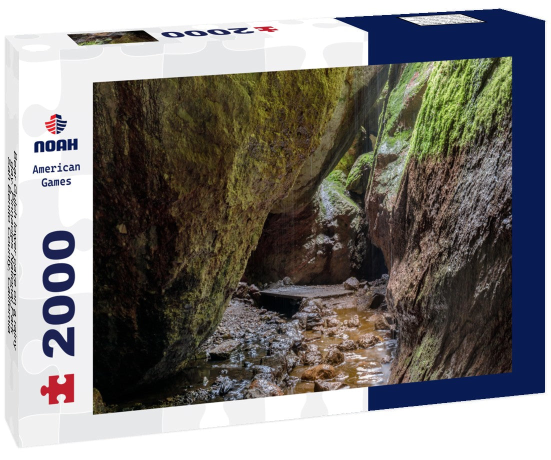 Bear Gulch lower cave on a rainy day. Pinnacles National Park, San Benito County, California, USA 2000pc Puzzle