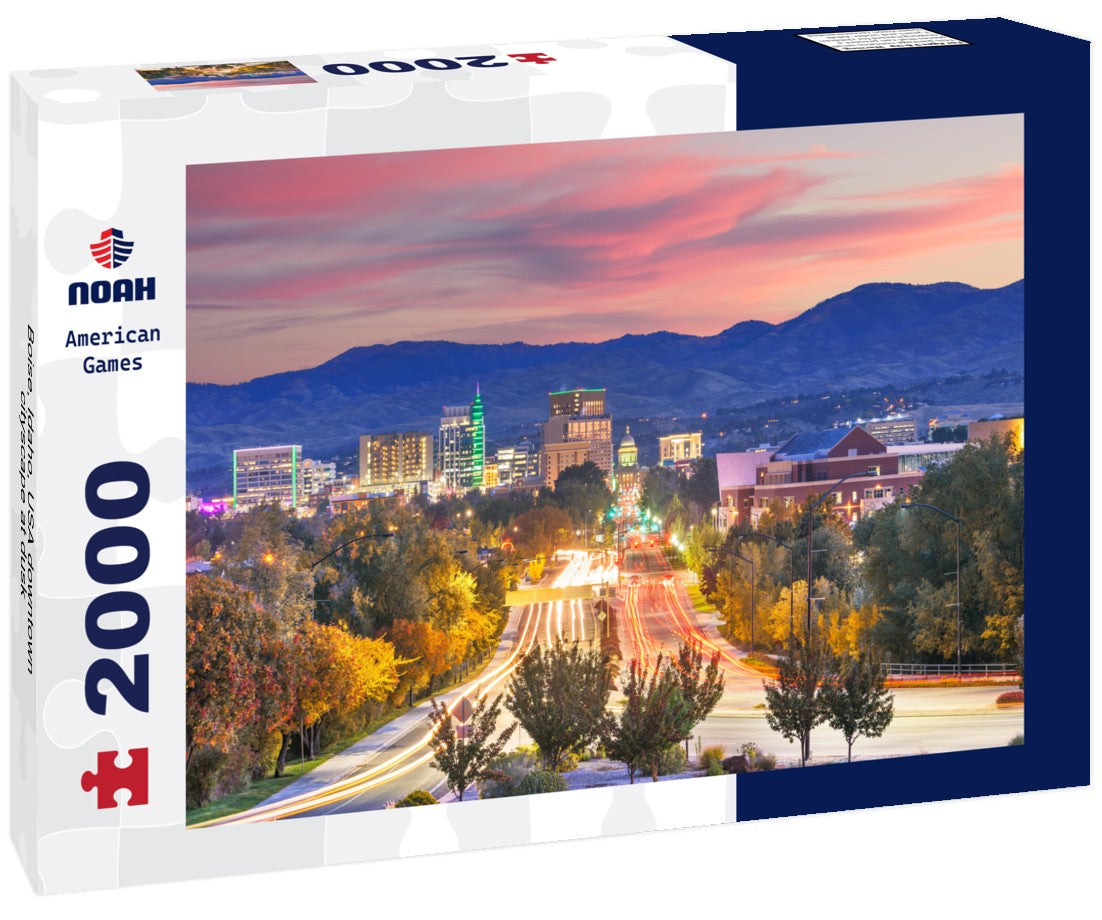 Boise, Idaho, USA downtown cityscape at dusk 2000pc Puzzle
