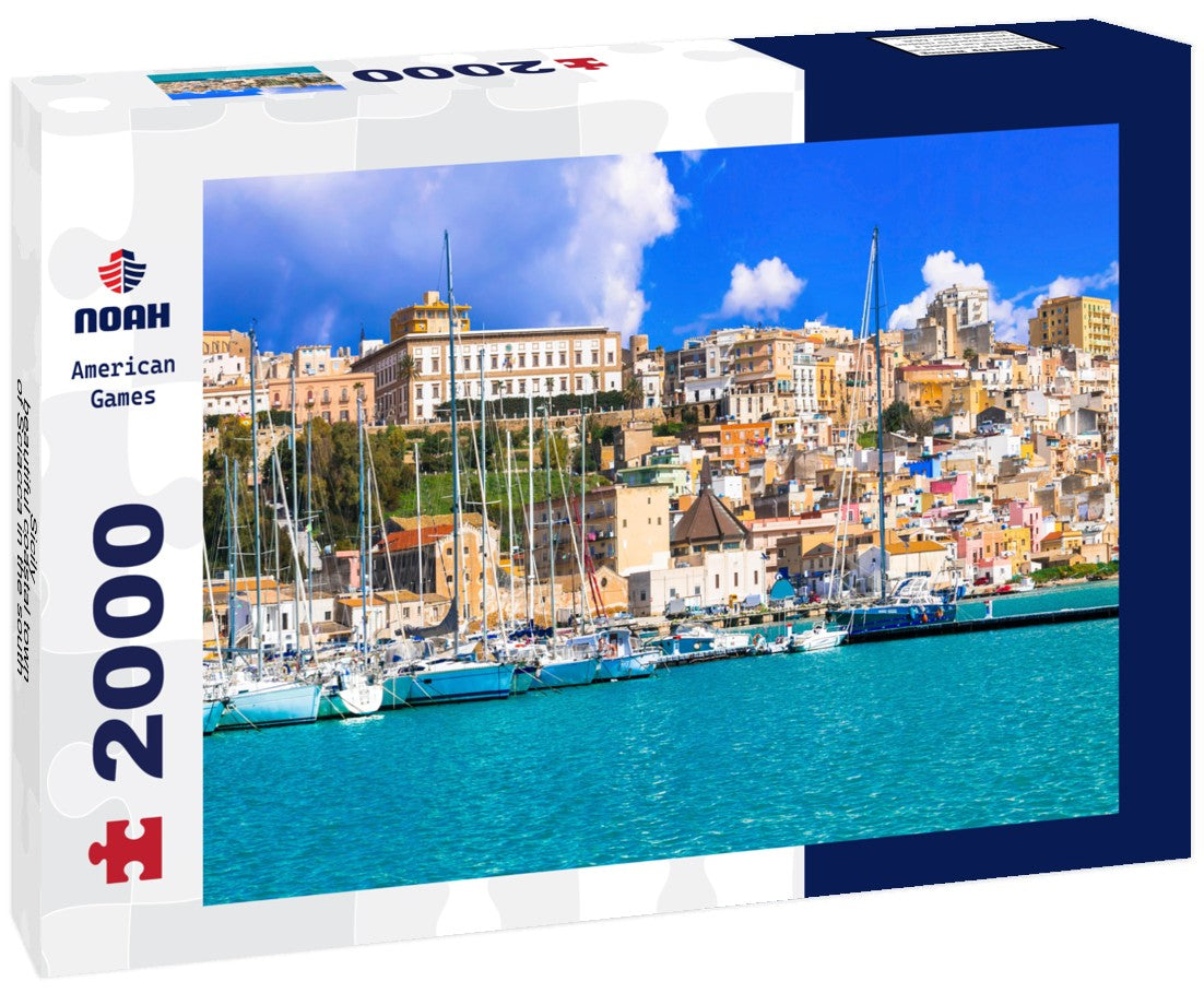 Sicily - beautiful coastal town of Sciacca in the south of the island. Italy 2000pc Puzzle