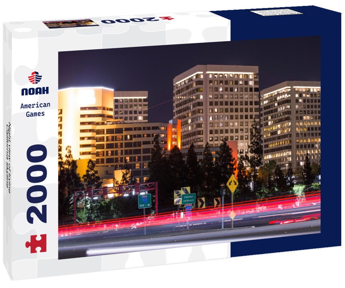 Night view of Irvine, California skyline 2000pc Puzzle