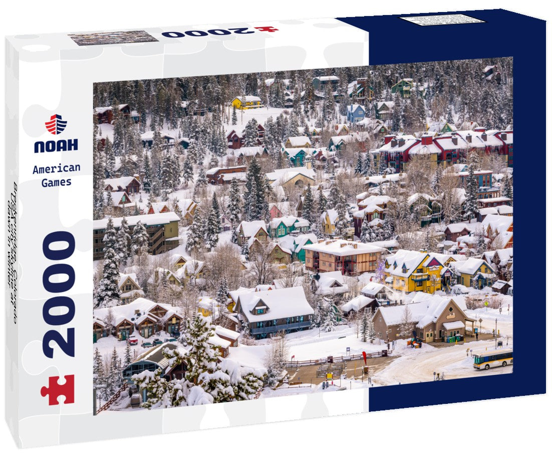 Breckenridge, Colorado, USA city skyline at dawn in winter 2000pc Puzzle